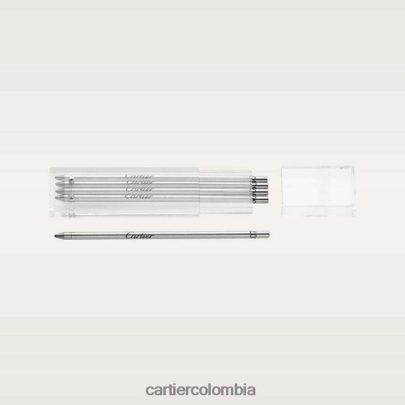 accesorios Cartier 5 mini recambios para bolígrafo, tinta negra. elegante V0HXJN1761