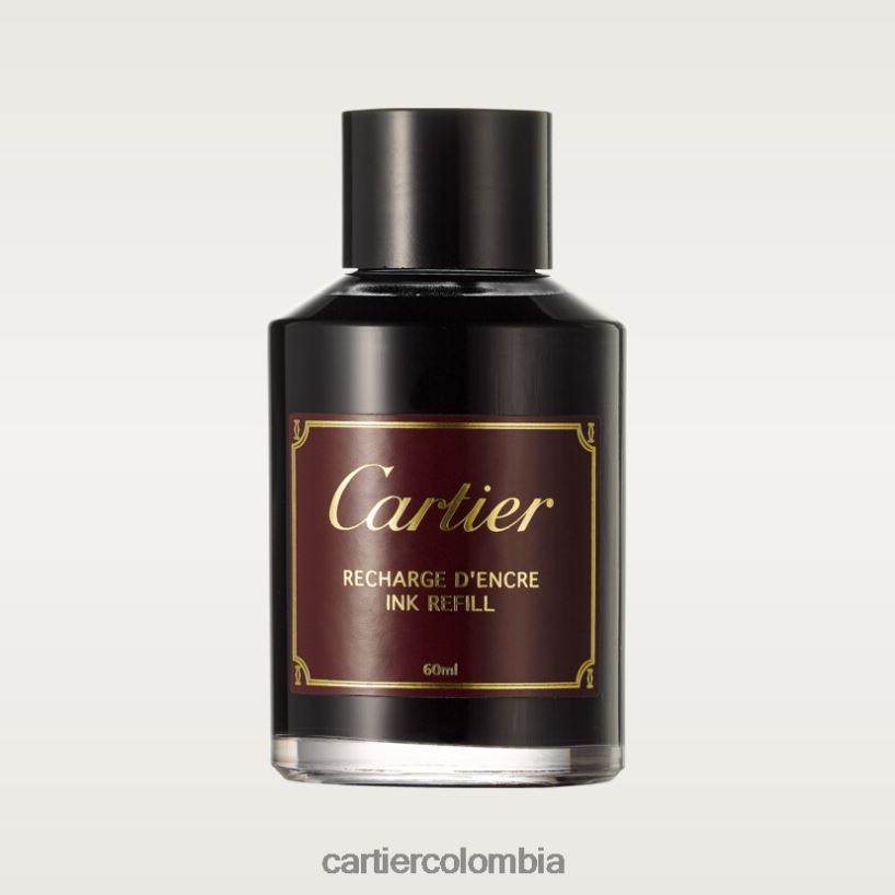 accesorios Cartier botella de tinta negra elegante V0HXJN1764