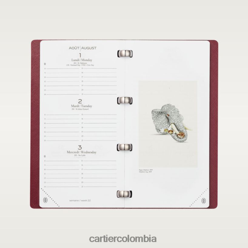 arte de vivir en casa Cartier agenda de bolsillo modelo grande, imprescindible elegante V0HXJN1259