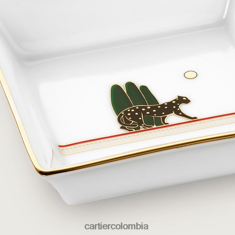arte de vivir en casa Cartier juego de cuatro bandejas para adornos Panthere, modelo pequeño elegante V0HXJN1636