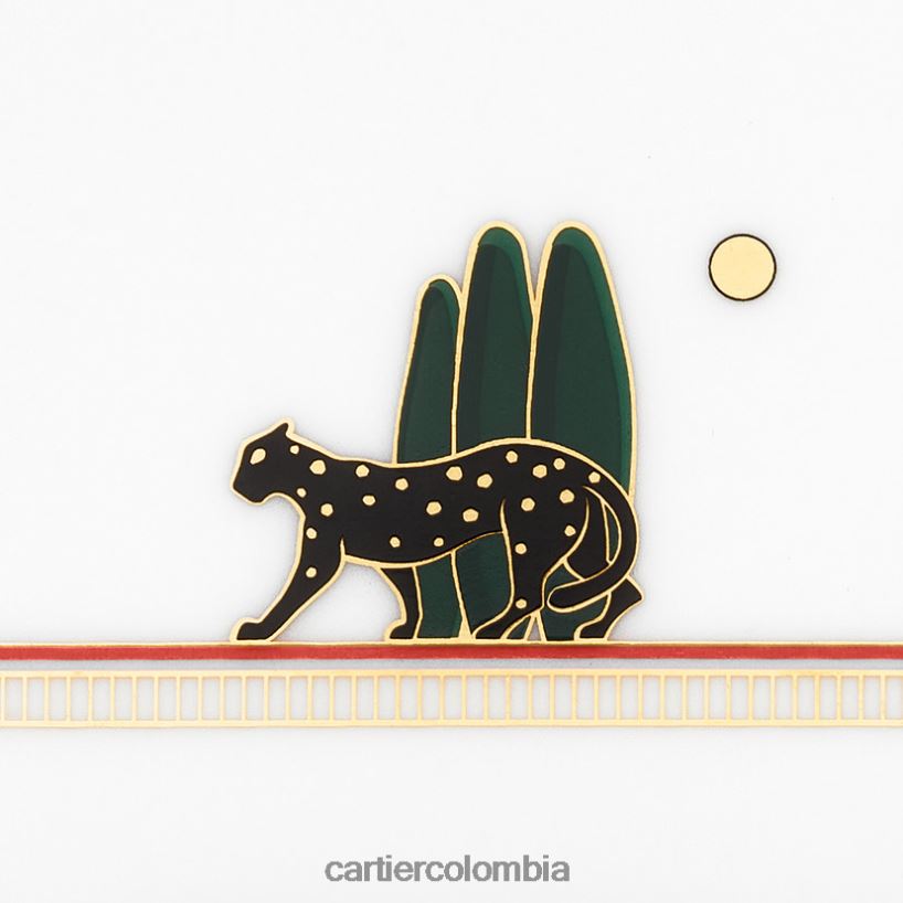 arte de vivir en casa Cartier juego de cuatro bandejas para adornos Panthere, modelo pequeño elegante V0HXJN1636