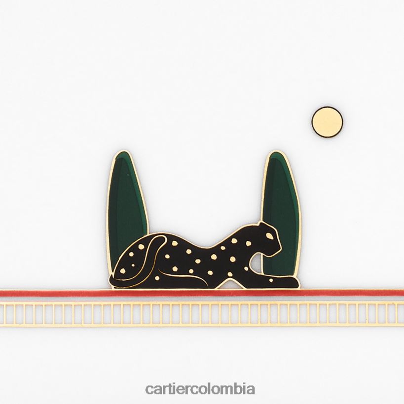 arte de vivir en casa Cartier juego de cuatro bandejas para adornos Panthere, modelo pequeño elegante V0HXJN1636