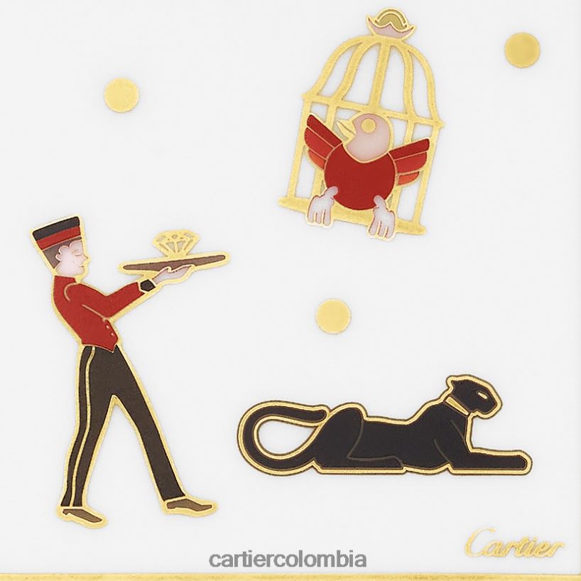 arte de vivir en casa Cartier juego de cuatro bandejas para adornos de diábolo, modelo pequeño elegante V0HXJN1629