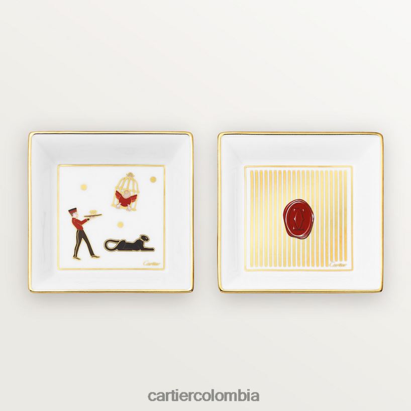 arte de vivir en casa Cartier juego de dos bandejas para adornos de diábolo, modelo pequeño elegante V0HXJN1620