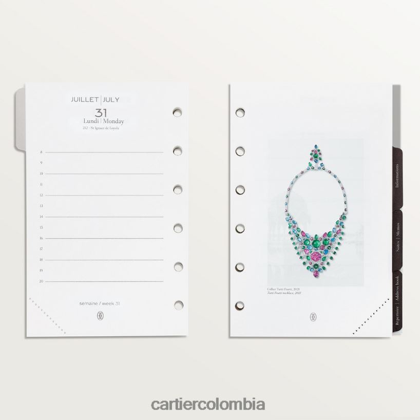 arte de vivir en casa Cartier recargas de diario elegante V0HXJN1777