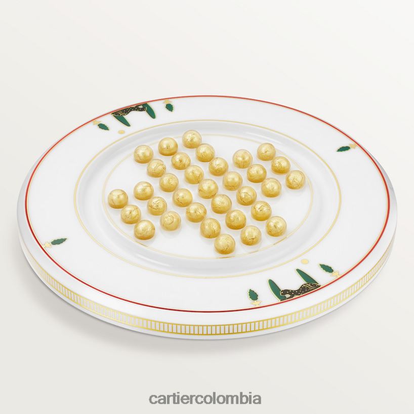 arte de vivir en casa Cartier tablero de solitario con motivo de pantera elegante V0HXJN1641