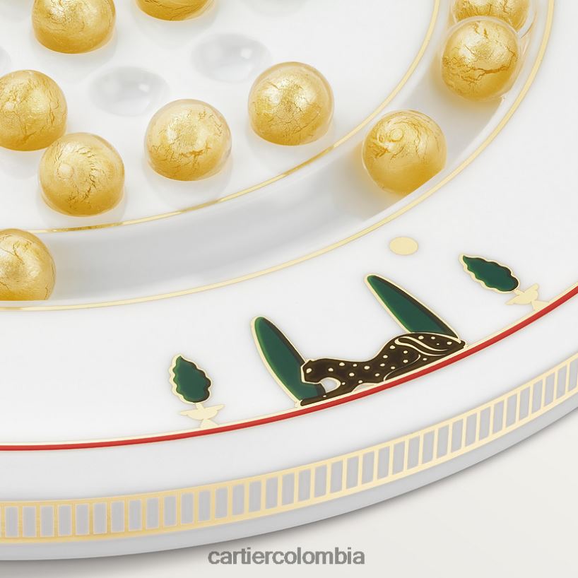 arte de vivir en casa Cartier tablero de solitario con motivo de pantera elegante V0HXJN1641