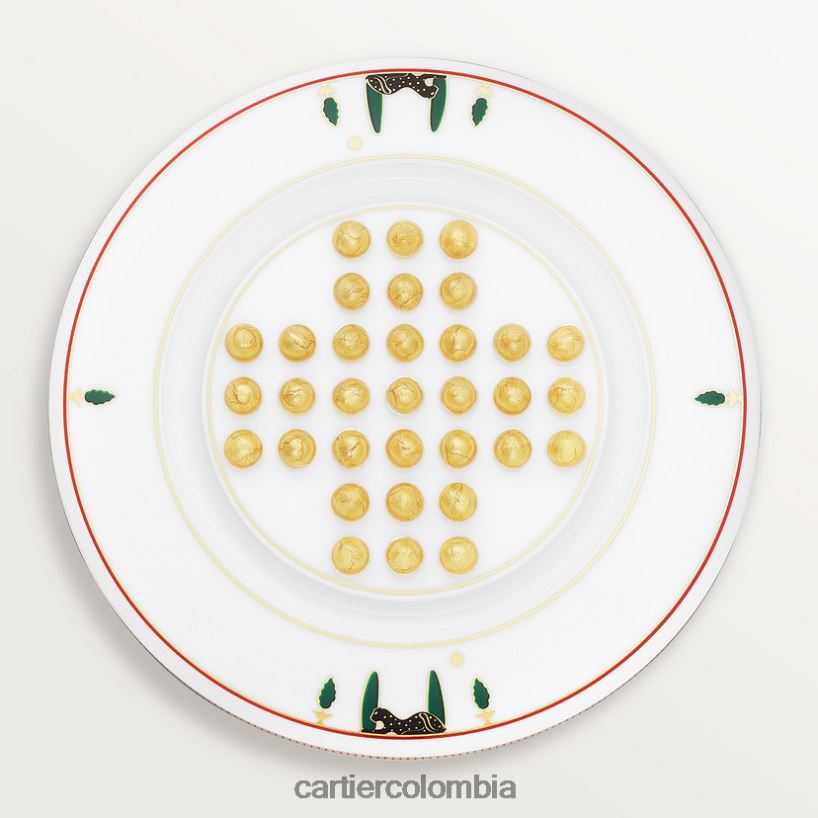 arte de vivir en casa Cartier tablero de solitario con motivo de pantera elegante V0HXJN1641