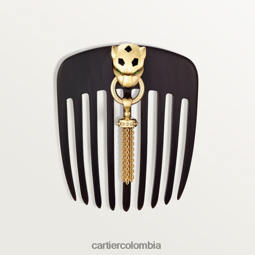 arte de vivir en casa Cartier cepillo para el pelo con adorno de la pantera elegante V0HXJN1486