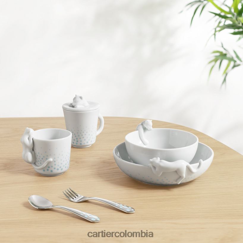 arte de vivir en casa Cartier juego de cubiertos pantera bebé elegante V0HXJN1687