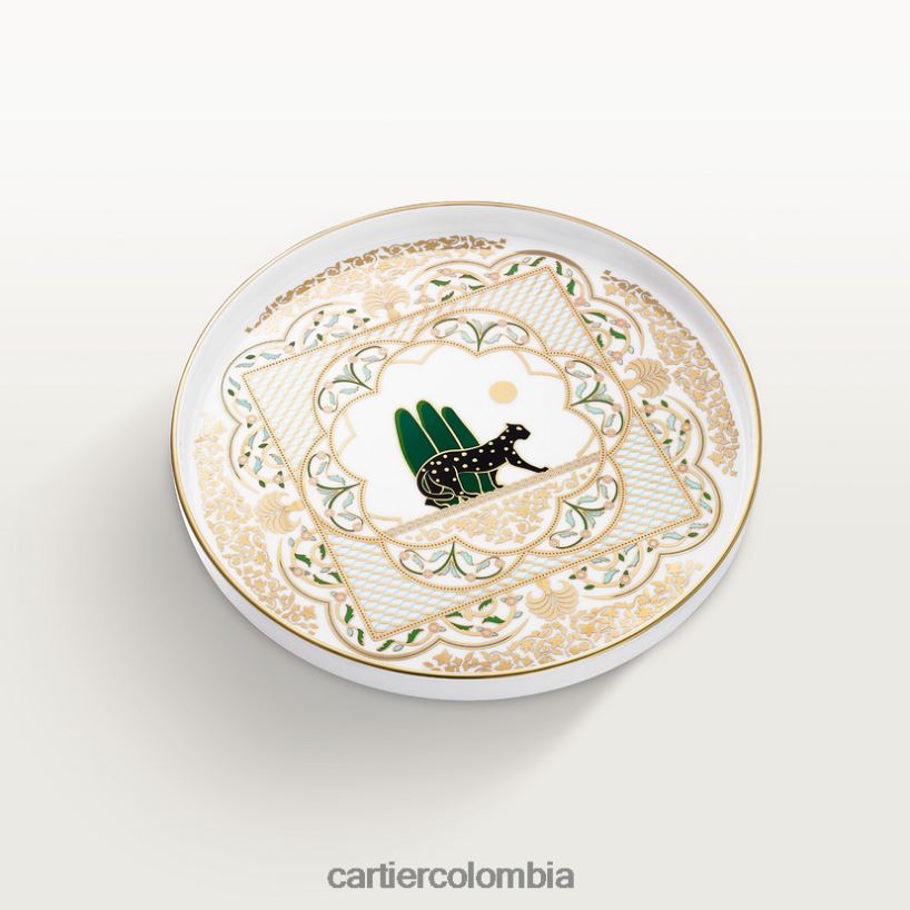 arte de vivir en casa Cartier bandeja panthere, modelo mediano elegante V0HXJN1672