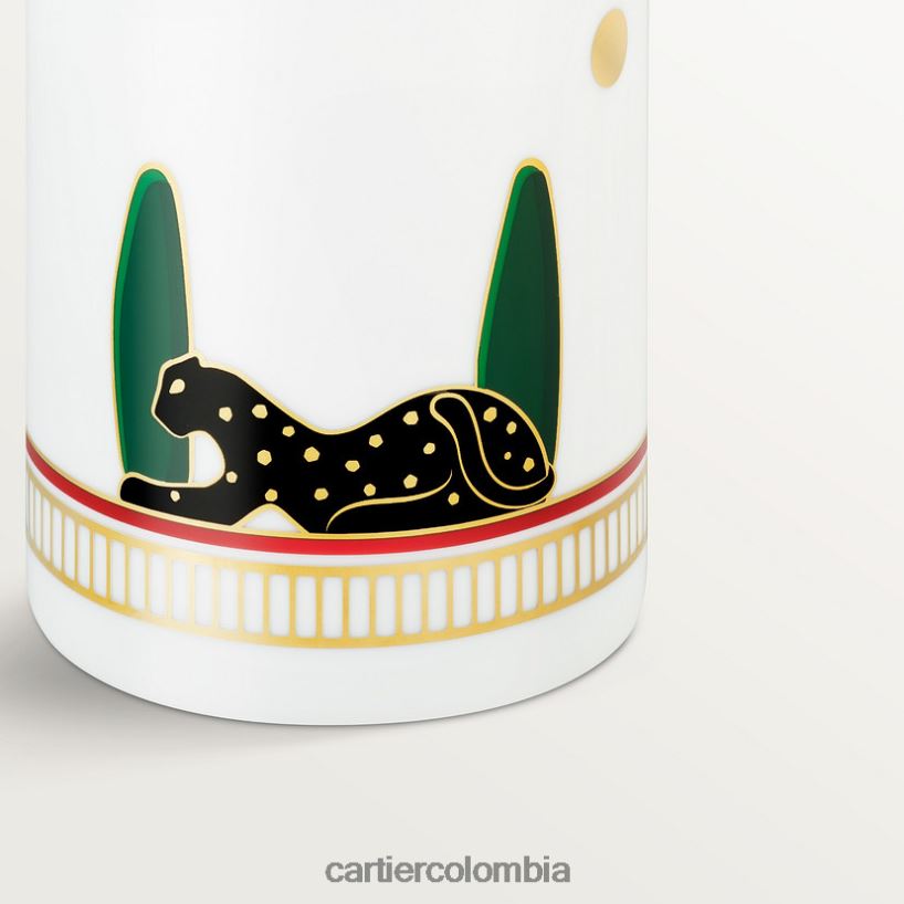 arte de vivir en casa Cartier florero pantera elegante V0HXJN1637
