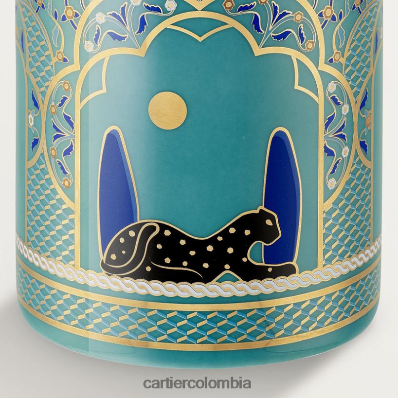 arte de vivir en casa Cartier jarrón pantera, modelo pequeño elegante V0HXJN1655