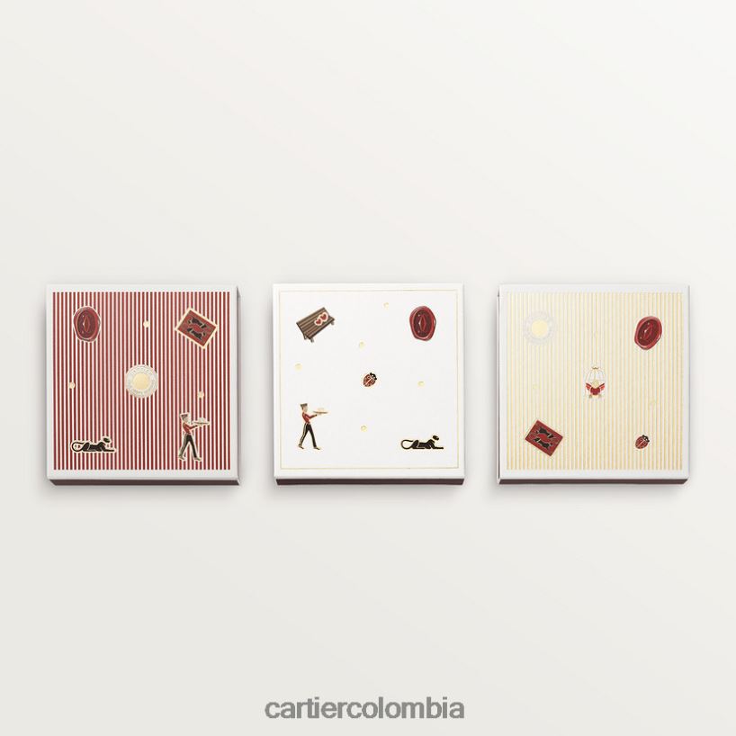 arte de vivir en casa Cartier juego de 3 cajas de cerillas diábolo elegante V0HXJN1640
