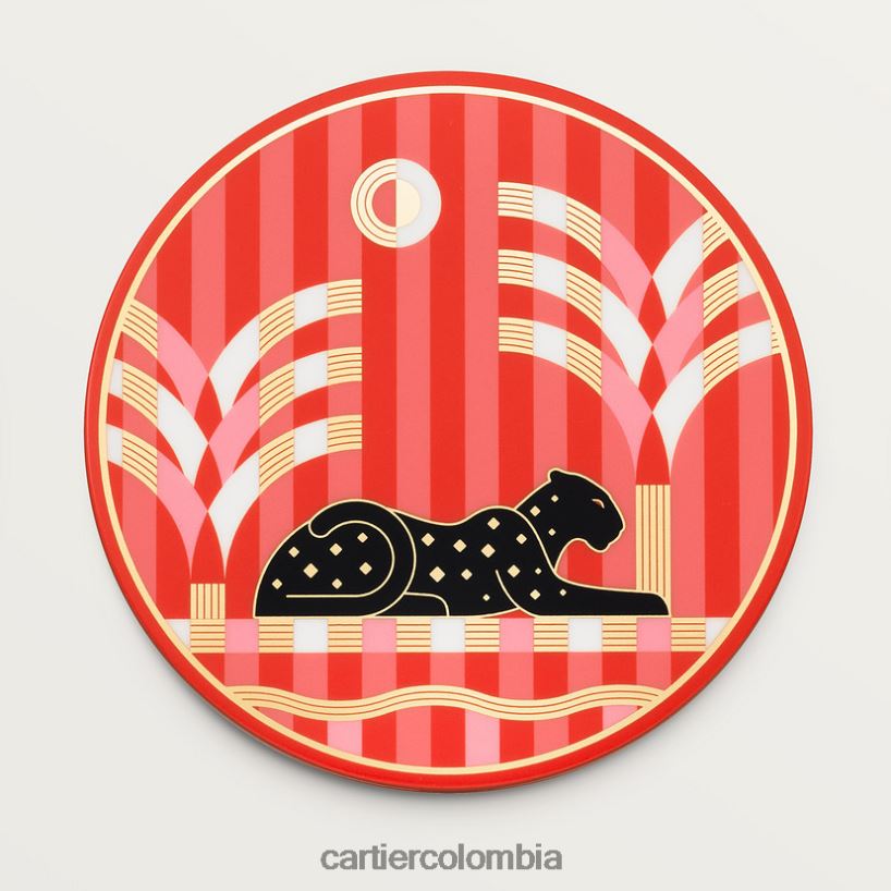 arte de vivir en casa Cartier juego de 6 posavasos pantera elegante V0HXJN1669