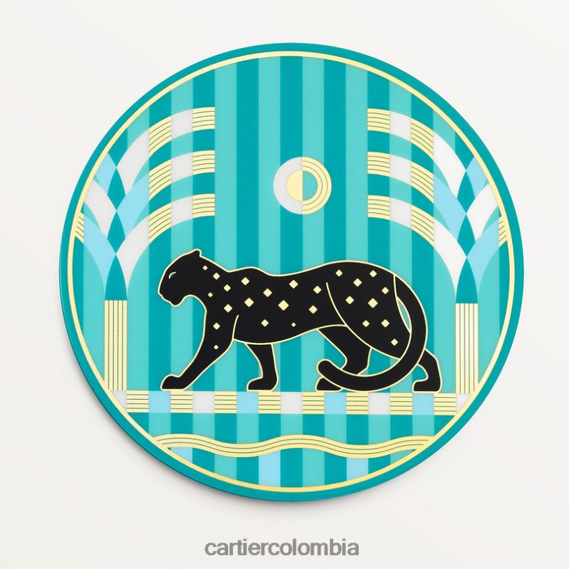 arte de vivir en casa Cartier juego de 6 posavasos pantera elegante V0HXJN1669