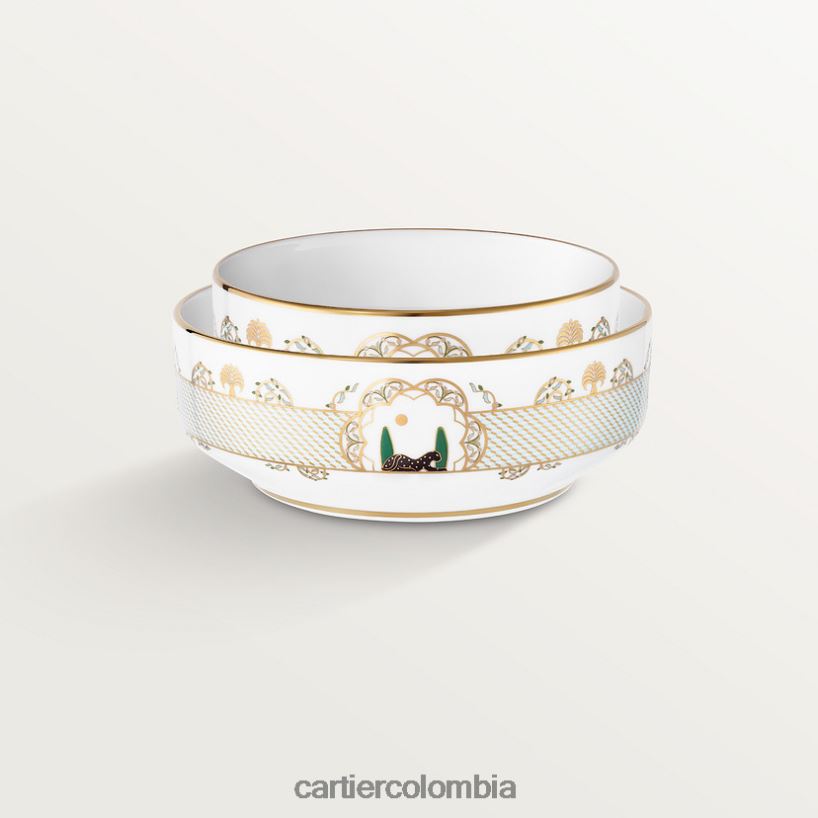 arte de vivir en casa Cartier juego de dos cuencos de pantera elegante V0HXJN1632