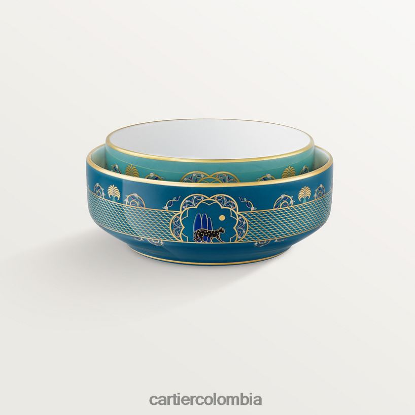 arte de vivir en casa Cartier juego de dos cuencos de pantera elegante V0HXJN1647
