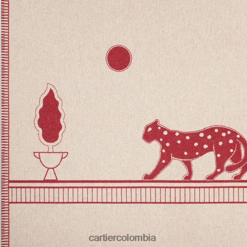 arte de vivir en casa Cartier manta pantera elegante V0HXJN1628
