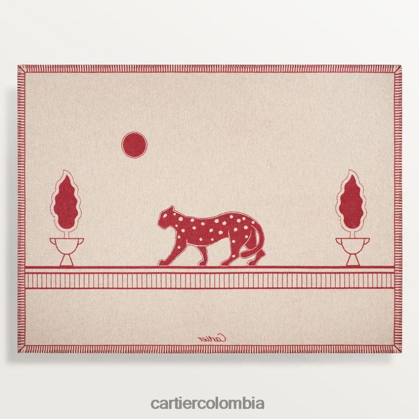 arte de vivir en casa Cartier manta pantera elegante V0HXJN1628