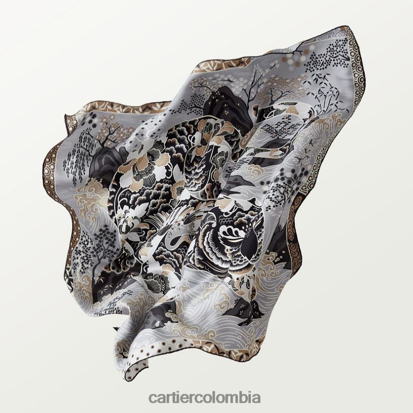 accesorios Cartier cuadrado con estampado de pantera elegante V0HXJN1330