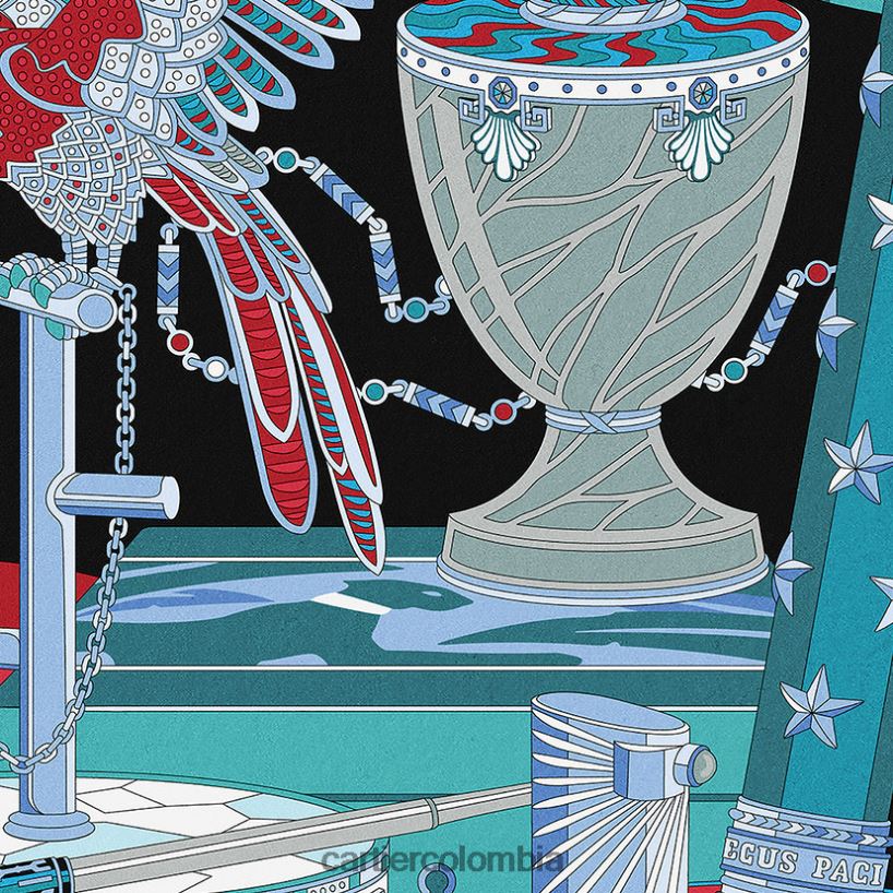 accesorios Cartier motivo archivos cuadrado 90 elegante V0HXJN1334