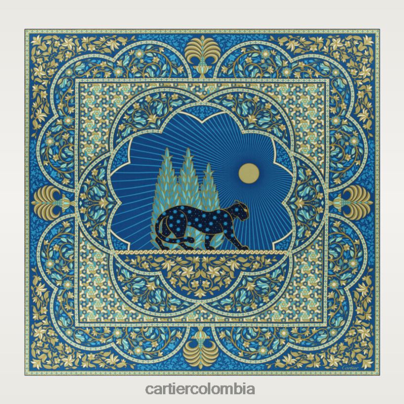 accesorios Cartier pantera arabescos chal 140 cm elegante V0HXJN1338