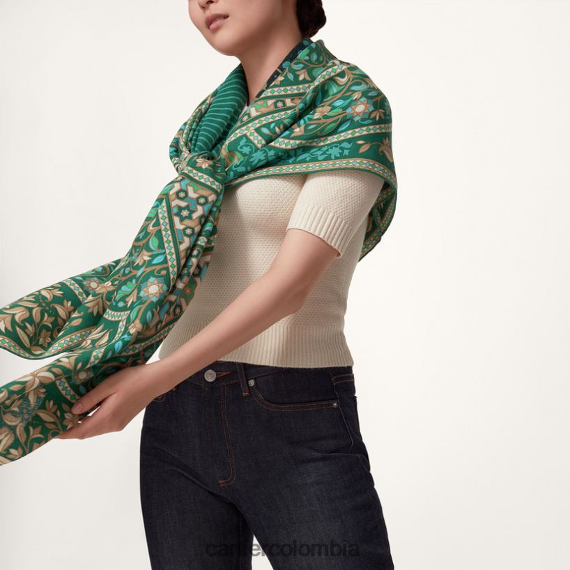 accesorios Cartier pantera arabescos chal 140 cm elegante V0HXJN1360