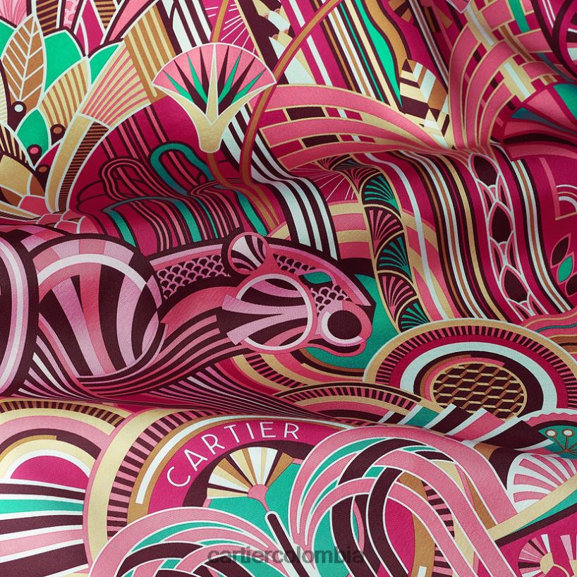 accesorios Cartier pantera motivo art deco cuadrado 90 elegante V0HXJN1342