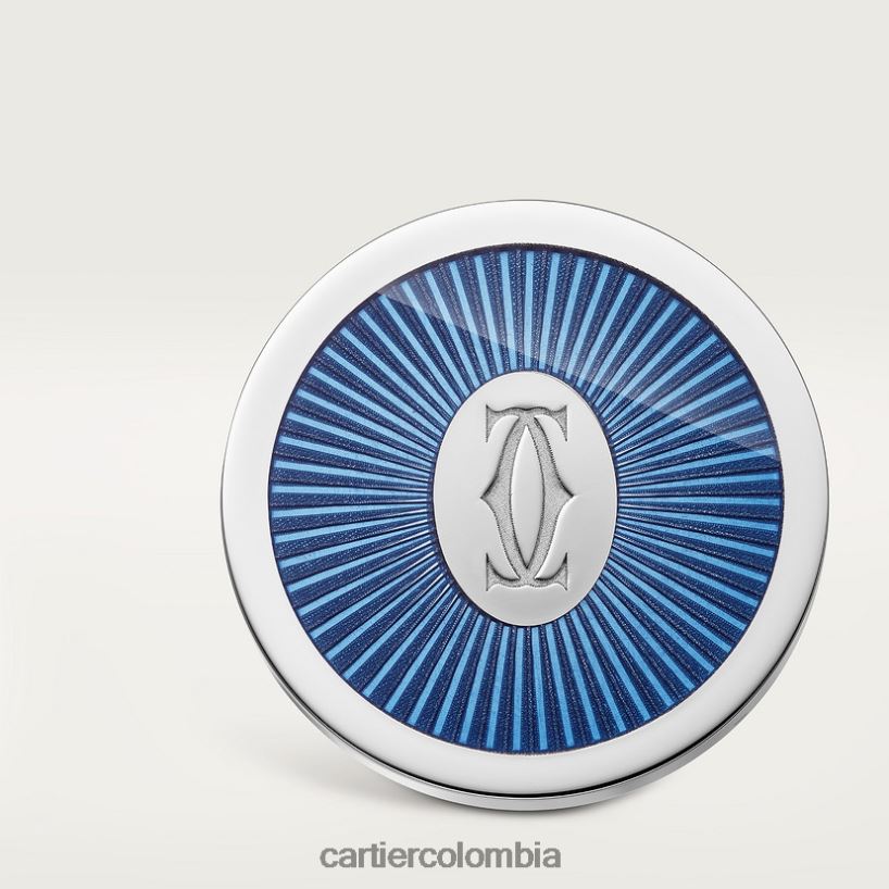 accesorios Cartier Gemelos con doble C y motivo rayos de sol lacados en azul. elegante V0HXJN1402