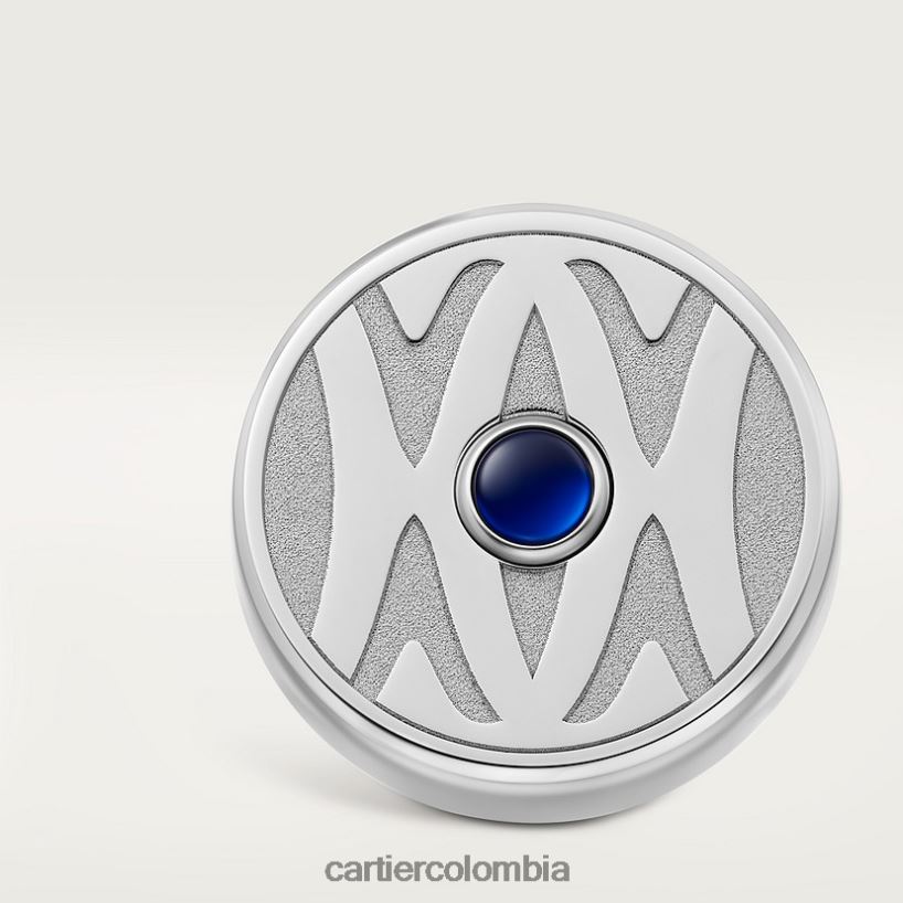 accesorios Cartier gemelos con logo doble c plateado elegante V0HXJN1433