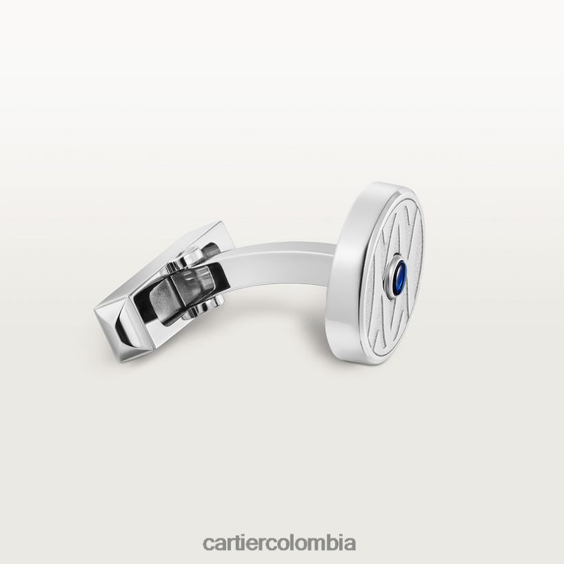 accesorios Cartier gemelos con logo doble c plateado elegante V0HXJN1433