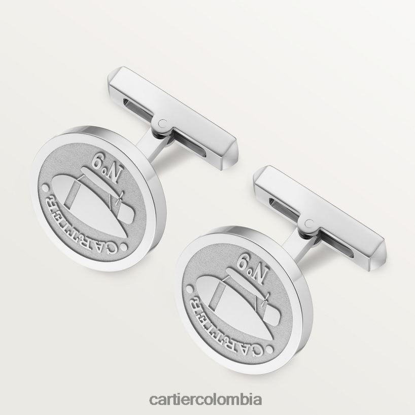accesorios Cartier gemelos con motivo de aeronauta santos elegante V0HXJN1404