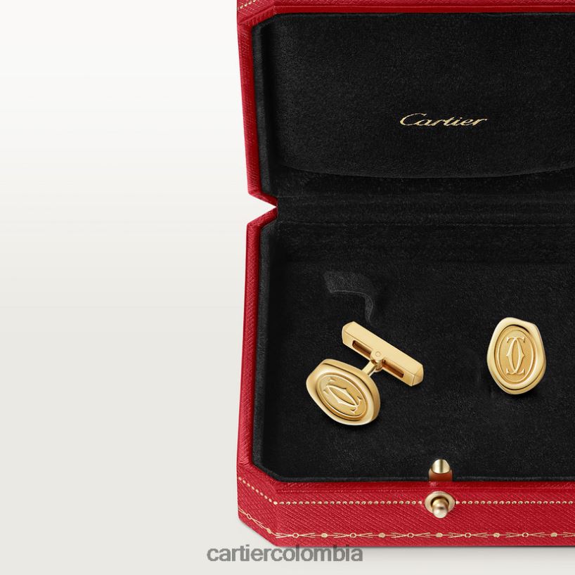 accesorios Cartier gemelos con motivo de sello de cera elegante V0HXJN1420