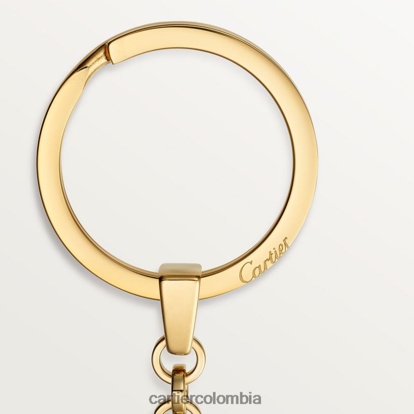 accesorios Cartier llavero con motivo de tres anillos Trinity elegante V0HXJN1502