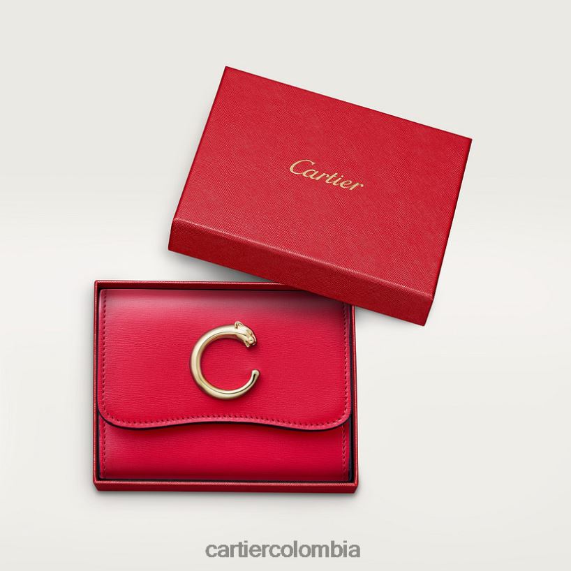 accesorios Cartier panther pequeña marroquinería, cartera compacta elegante V0HXJN1106