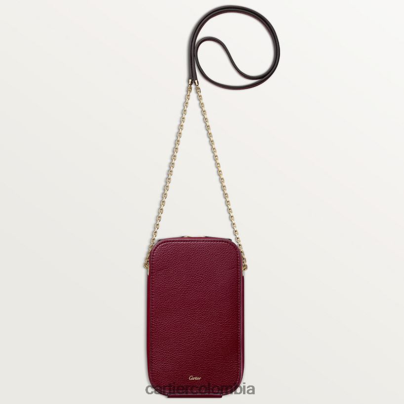 accesorios Cartier Panthere pequeños artículos de cuero, funda para teléfono elegante V0HXJN1086