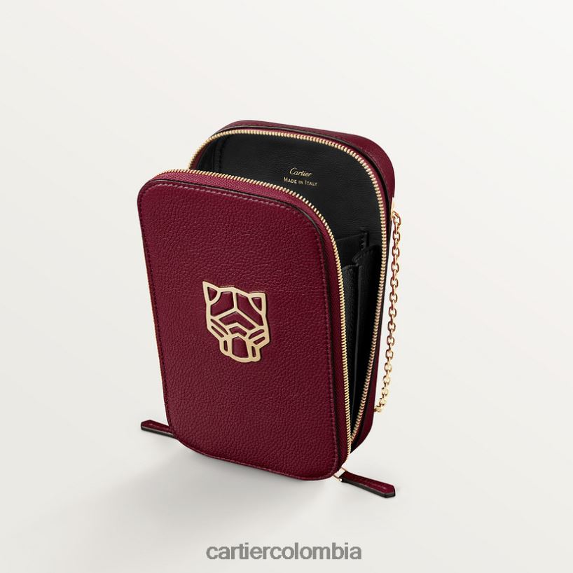 accesorios Cartier Panthere pequeños artículos de cuero, funda para teléfono elegante V0HXJN1086