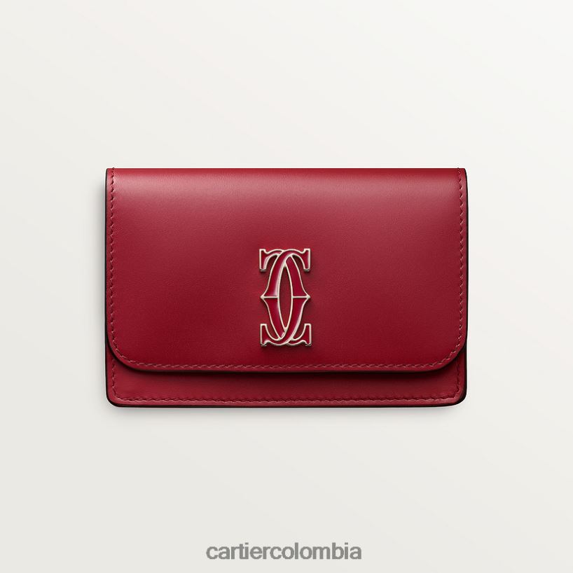 accesorios Cartier tarjetero doble c con solapa elegante V0HXJN1171