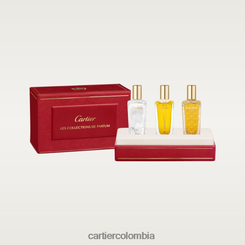 accesorios Cartier lote de regalo de la colección de fragancias pure rose, l'heure osee y oud & pink elegante V0HXJN1847