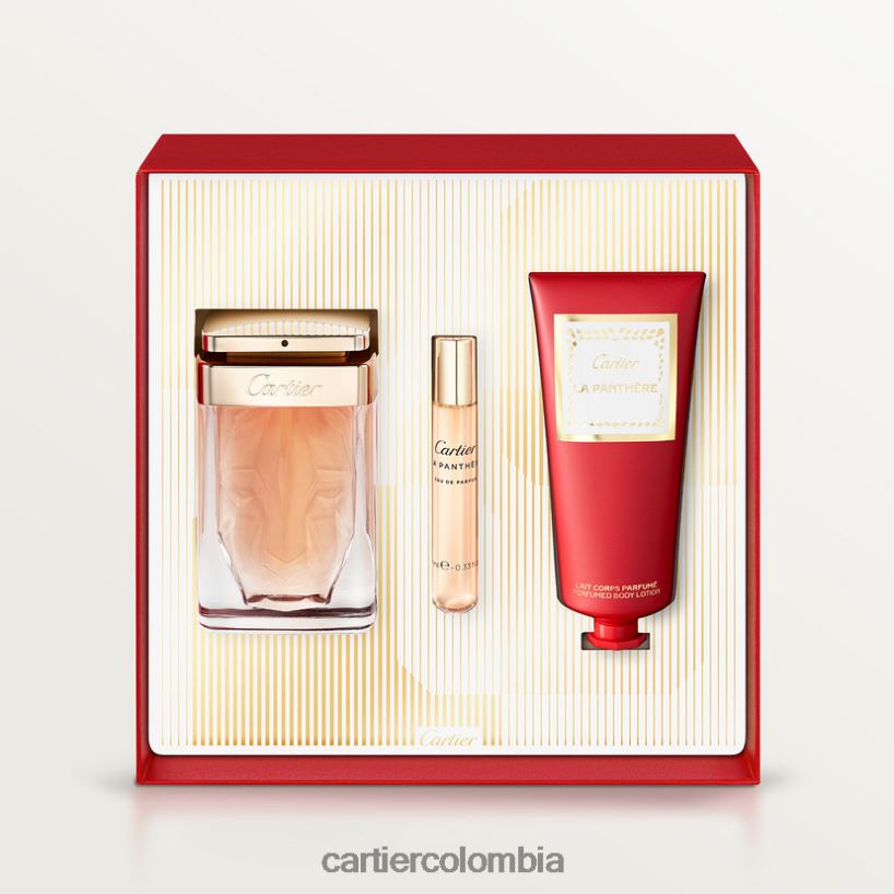 accesorios Cartier Set de regalo la panthere con eau de parfum 75 ml, spray bolso 10 ml y loción corporal perfumada 100 ml. elegante V0HXJN1833