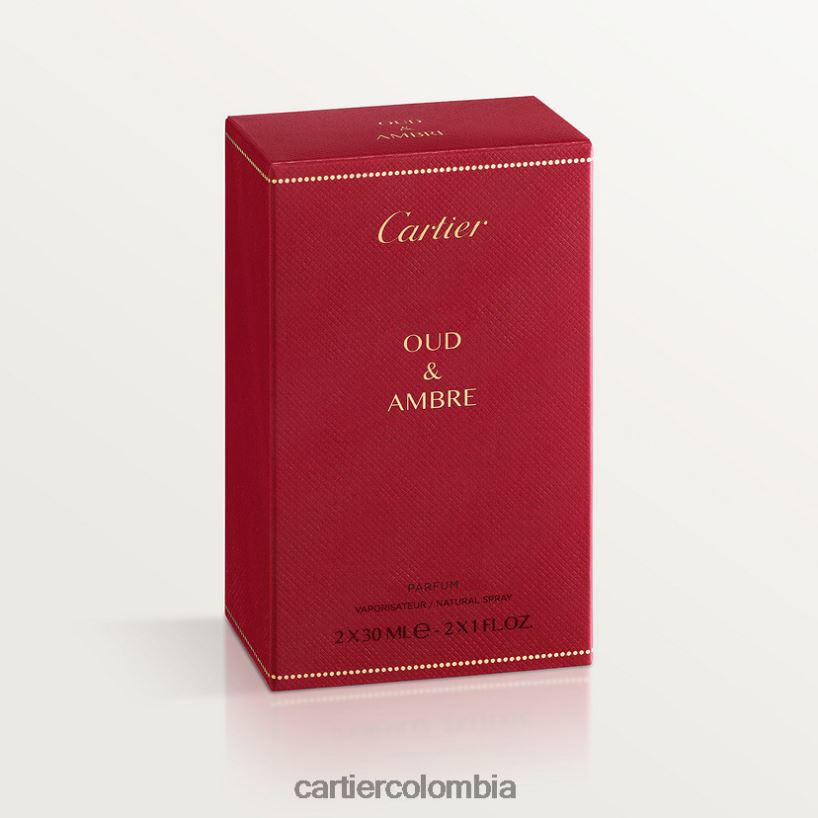 accesorios Cartier Paquete de recarga de fragancia oud & ambre, 2 x 30 ml elegante V0HXJN1873