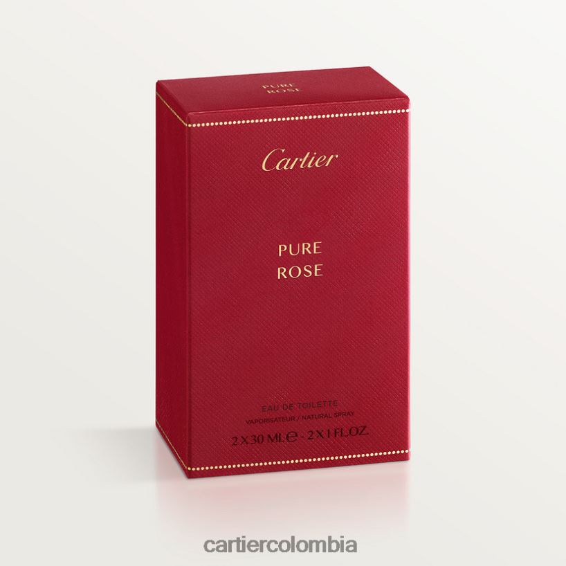 accesorios Cartier les necessaires a parfum pure rose eau de toilette recambio pack 2x30 ml elegante V0HXJN1897