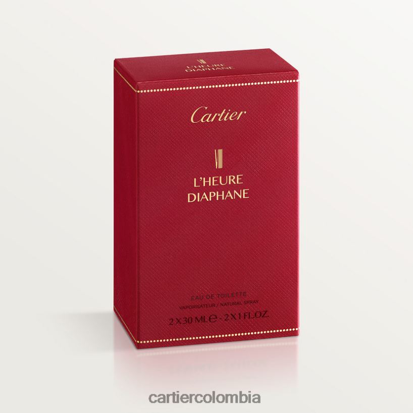 accesorios Cartier viii l'heure diaphane eau de toilette pack recambio 2x30 ml elegante V0HXJN1881