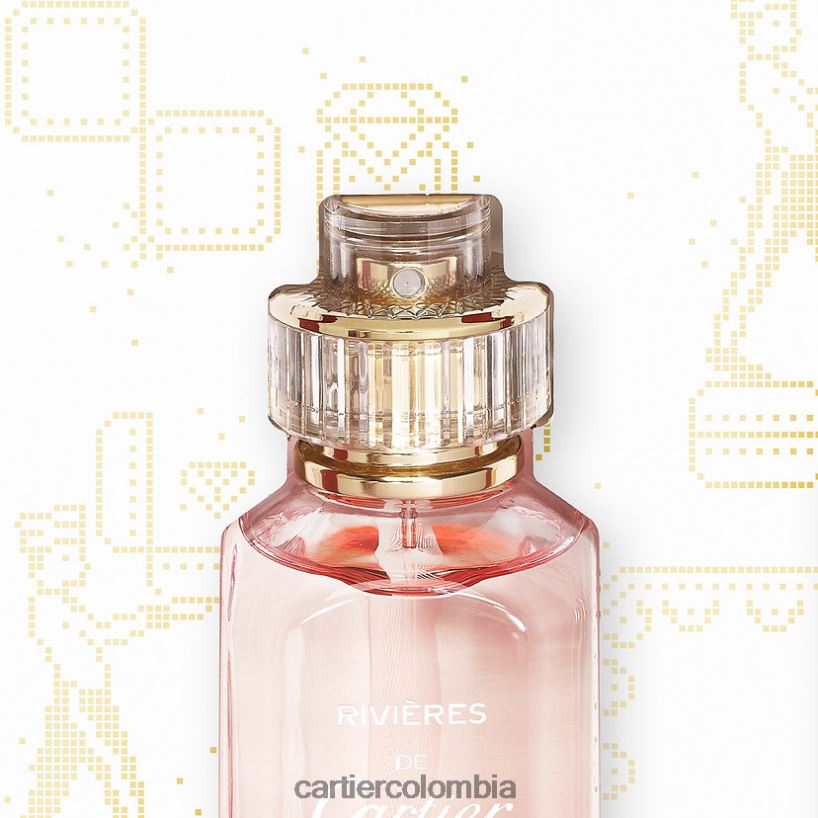 accesorios Cartier Set de regalo de eau de toilette rivieres insouciance, spray para bolso rivieres luxuriance y rivieres allegresse de 10 ml. elegante V0HXJN1803