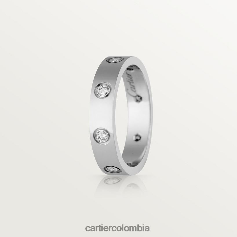 joyería Cartier alianza de boda amor, 8 diamantes Oro blanco V0HXJN26