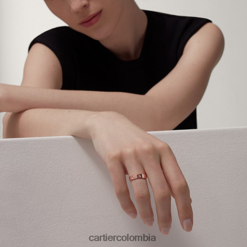 joyería Cartier alianza de boda amor, 8 diamantes oro rosa V0HXJN25