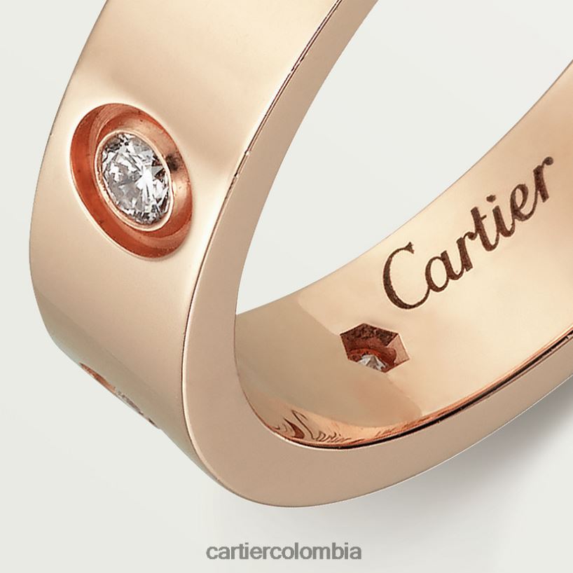 joyería Cartier alianza de boda amor, 8 diamantes oro rosa V0HXJN25