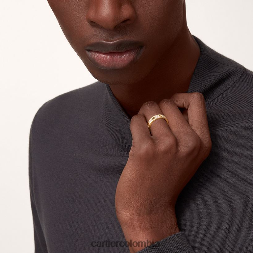 joyería Cartier alianza de boda love, pavimentada de diamantes oro amarillo V0HXJN28