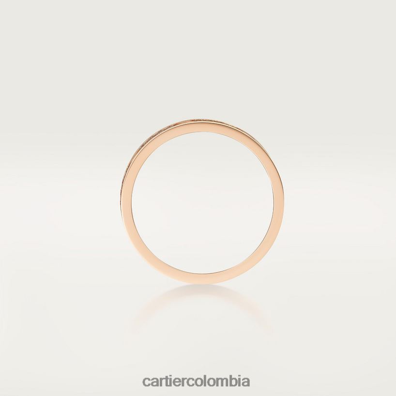 joyería Cartier alianza de boda love, pavimentada de diamantes oro rosa V0HXJN27